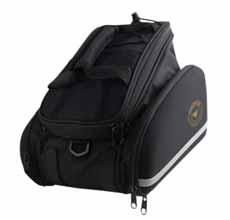 SAFETY LIGHT CLIP - : BLACK (GE030606-02) BAGS AERO BAG - WATER RESISTANT 600D POLYESTER MATERIAL - REFLECTIVE PRINTING -