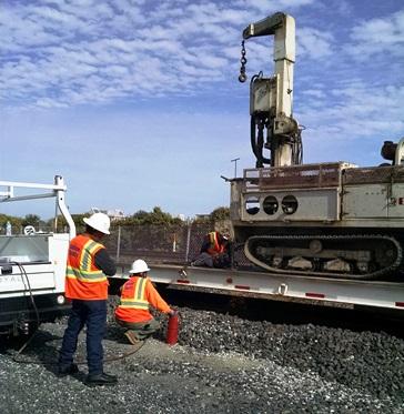 Safety Highlights Caltrain commenced survey drilling to assess soil and terrain along the Caltrain corridor as part of the Peninsula Corridor Electrification Project (PCEP).