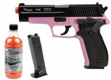 Gals like guns and they like 'em pink Crosman Wildcat CO2 pistol Need to teach her how to safely handle handguns? Fun with a purpose! 20rd BB mag..177 cal=480 fps PC-3339-6418: $39.