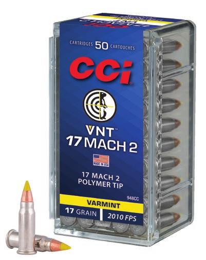 Now varmint hunters and target shooters can get the same performance and precision in 17 Mach 2 and 22 WMR.