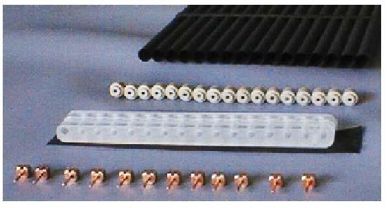 Gas tight Module Chamber Body 16 straws with lengthwise and