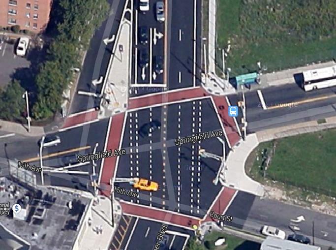 namely: 1. Lack of dedicated bike lanes (Springfield Ave., S. Orange Ave., MLK Blvd., Mercer St. and Court St.); 2.
