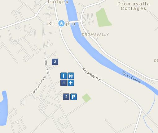 Stage : 1 Killorglin Pre-Race Location of: Sign-On, Neutral Service, Parc Fermé for team cars and Parking 1.