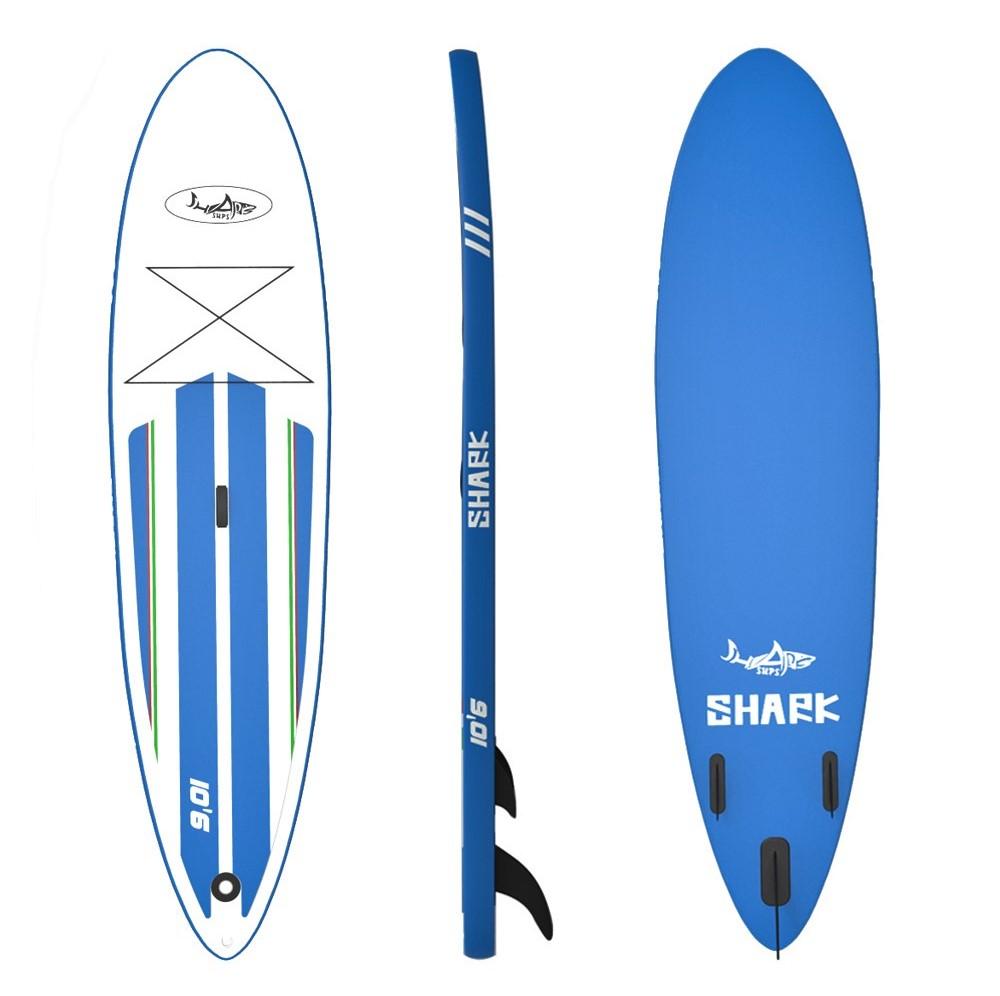 At 6 inches thick, this board is really stiff and buoyant and can easily carry two people. SAR-305 10' 32" 6" 100kg 220lbs 10kg 22lbs SAR-335 11' 34" 6" 125kg 275lbs 11.