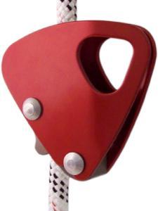 The RED can be positioned by the user and will stay in that position. For use with up to 80c Dynaic Rope Cows-tail (Inc. Karabiners) Waist or Chest Attachent.