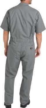 COVERALLS / BIB OVERALLS SHORT SLEEVE COVERALL STYLE # 33999 Durable Polyester/Cotton Bi-swing back Easy care stain release