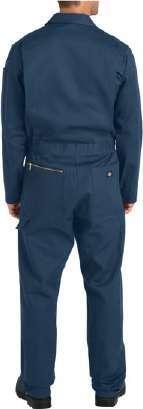 COTTON COVERALL STYLE # 48700 Bi-swing back and elastic waist inserts Tool pockets & hammer loops