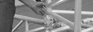 Rebuild the stabilizer tubes into the cantilever system, together with the cantilever tool S-