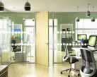 A comprehensive range of interior fittings Sektor 85 Versatile and attractive double-glazed aluminium partitioning system.