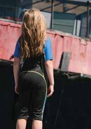 with smoothskin sealing surfaces Locking plastic zipper to prevent unintended opening All seams double glued and blind stitched with reinforcing stressdisks at all seam intersections Free wetsuit