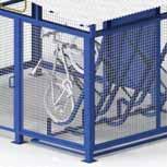 Cyclists should also be able to secure their bicycle to racks and rails.