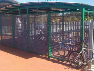 Product Range > Cages General Product R a n g e Multiple Bicycle Rack Cages Leda s modular cages have been designed to meet the growing demand for secure bicycle parking at public transport