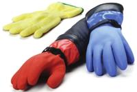 When properly fitted, the WristDam allows air to travel between the suit and gloves during the dive for added