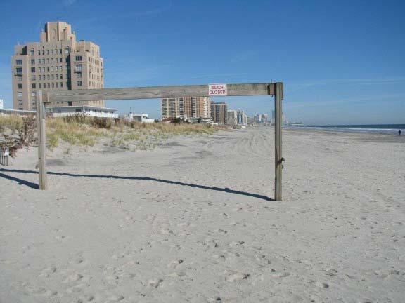 The Federal beach nourishment project in 2004 created a wide berm and resulted in a system of dunes