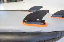 (not included) Inflate the SUP using a hand, foot or an electric pump designed for inflatable boats. If using an electric pump for inilal inflalon, a hand pump must be used to top off the board. 1.