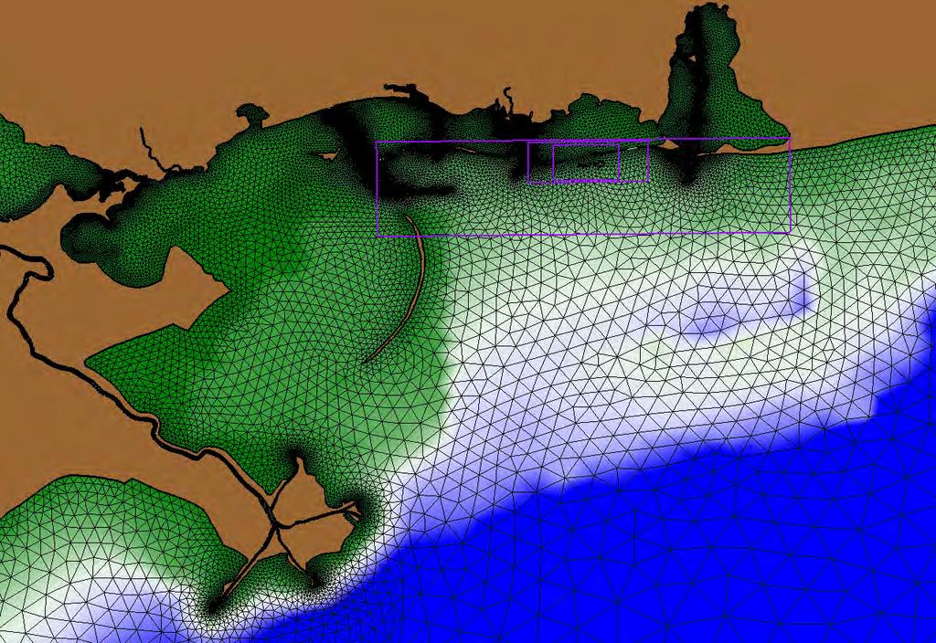 A close-up of the GoM mesh between the Mississippi River Delta and Mobile Bay is shown in Figure 28.