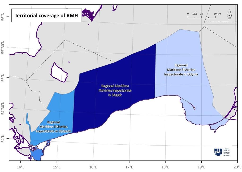Basic information Three Regional Maritime Fisheries Inspectorates Fig. 1.