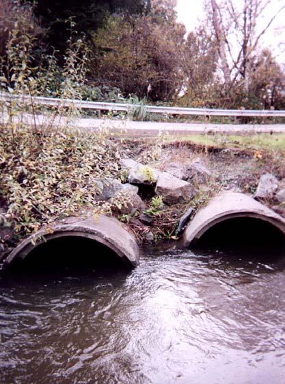 25 Site #21: Noisy Creek; Glendale Road Priority Ranking = #21 Location: County Map # 1C55. T6N, R1E, Section 13 Culvert Type: Concrete pipe (2). Dimensions: 4.0 diameter Length: 69.4 Slope: -0.