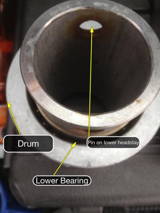 Symptom: The basic symptom is your sail will not roll in or out without force. The drum unit is hard to turn.