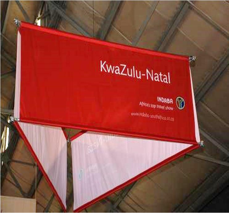 CEILING SUSPENDED SIGNAGE Quantity: Rigging: Number to be approved by Durban ICC, dependent on the number of halls hired.