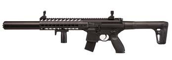 22: $199.99 MCX rifle series Flip-up adj. sights, lots of accessory rails. Metal housing, tactical foregrip. Gun only, with a red dot sight or a 1-4x24 scope. Black or flat dark earth stock.