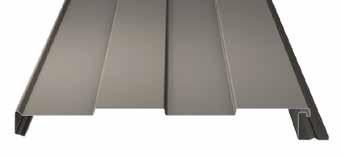DESIGNER SERIES METAL WALL PANELS The Designer Series 12" Flat Panel provides an elegant, clean design for any building with the toughness of metal.