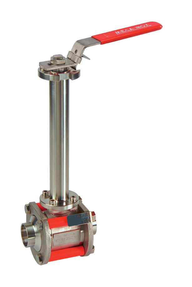 CRYOGENIC EXTENDED DESIGN INDUSTRIAL GAS SOLUTIONS G A R A N T I E P R O D U C T S P RO D U I T W A R R A N T Y Valve Size Full bore Extension Length* (from line center) -196 C Max Torque -196 C Max