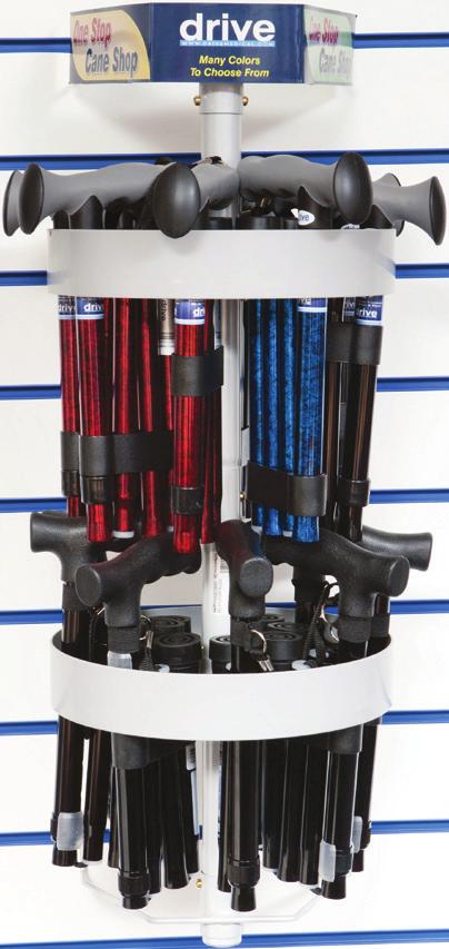Rotating Walking Stick Display This rotating walking stick stand was developed as an ideal way to display our excellent range of bright and