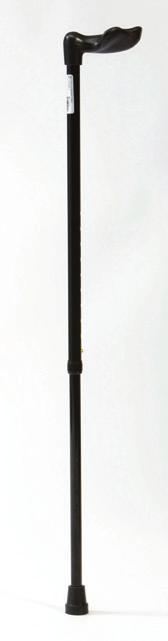Aluminium Palm Grip Walking Stick Adjustable Walking Sticks Retail Packed Ergonomically shaped handle evenly distributes hand pressure across palm of hand and is therefore ideal for users with weak