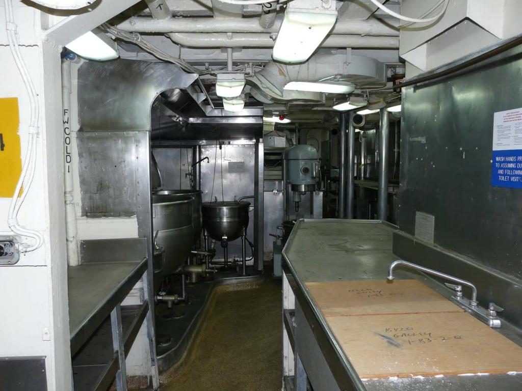 Galley This photo was taken from aft