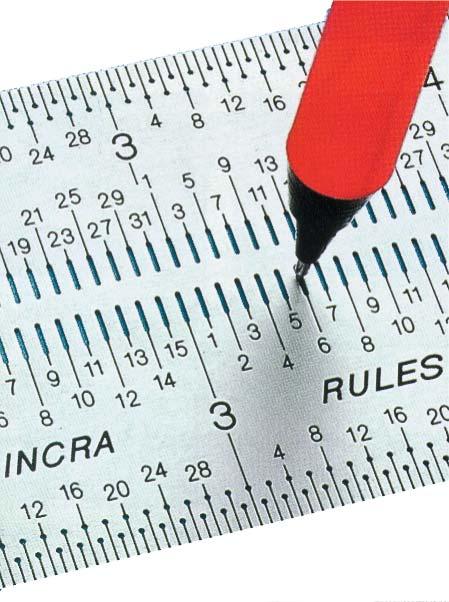 Rigle de precizie pentru marcare / Precision Making Rules 10 8003 1 0 804 0 Nr.Art ac de trasat din carburi metalice Diviziune Reading creion Art.- No.