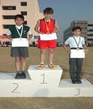 EVENT: 50 METRE RACE (CLASS III) First (Gold) Vershil Patel III-H Unicorn First(Gold) Dhriti Wadiwala III-B Dragon Second (Silver) Kshitij Maheshwari III-E Dragon Second(Silver) Radhika Mohta III-E
