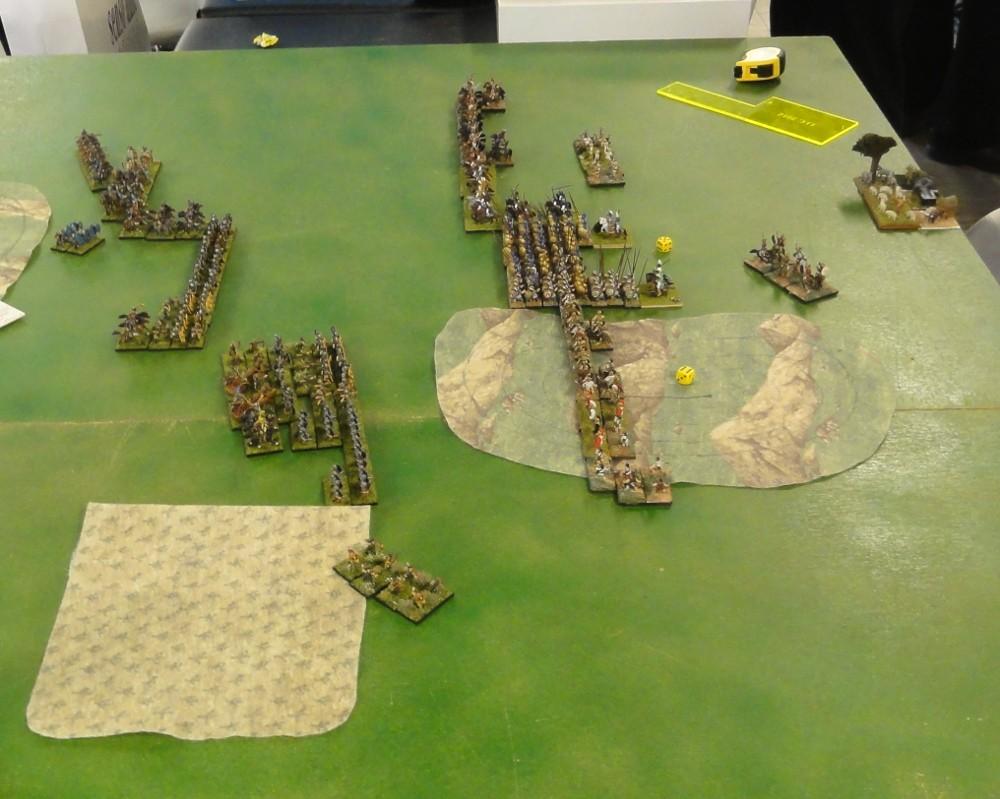 At the start of the battle the plan look like a good idea. Just sending psiloi around the flank was maybe a bit too arrogant.