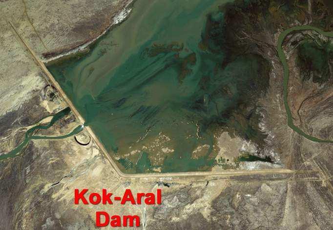 New Kok-Aral dam built by