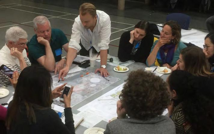 STAKEHOLDER WORKSHOP A Design Explorations Workshop on April 19, 2017 included 28 participants representing arts and culture, public space design, event organizers, active transportation and