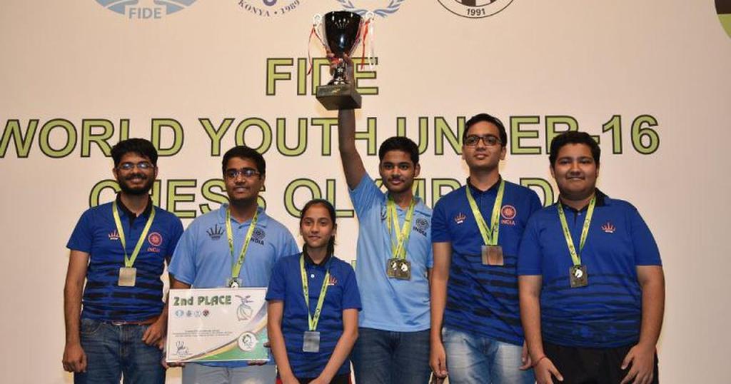 Indian Chess team wins silver at the World youth under-16 chess Olympiad, Konya, Turkey The team comprises of GM Arjun Erigaisi, International Master P Iniyan, Koustav Chatterjee, Sankalp Gupta and