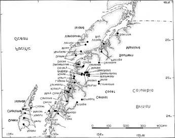 Beacham et al. 835 Fig. 1. Map indicating sampling locations for 40 coastal populations of sockeye salmon (Oncorhynchus nerka) in British Columbia.