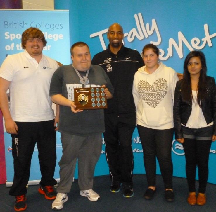 NESA Take The Crown Students from Health and Social collect the award for the first Move