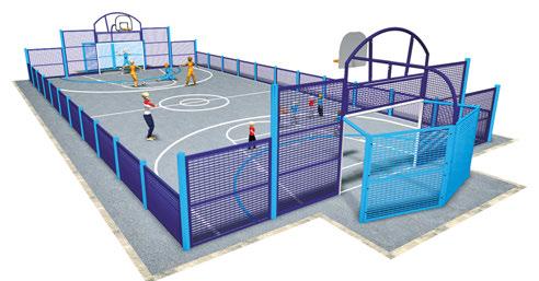 To encourage fitness and keeping fit these contained units offer goal ends for football, basketball or netball play and can even have cricket wickets added in for additional sporting fun!