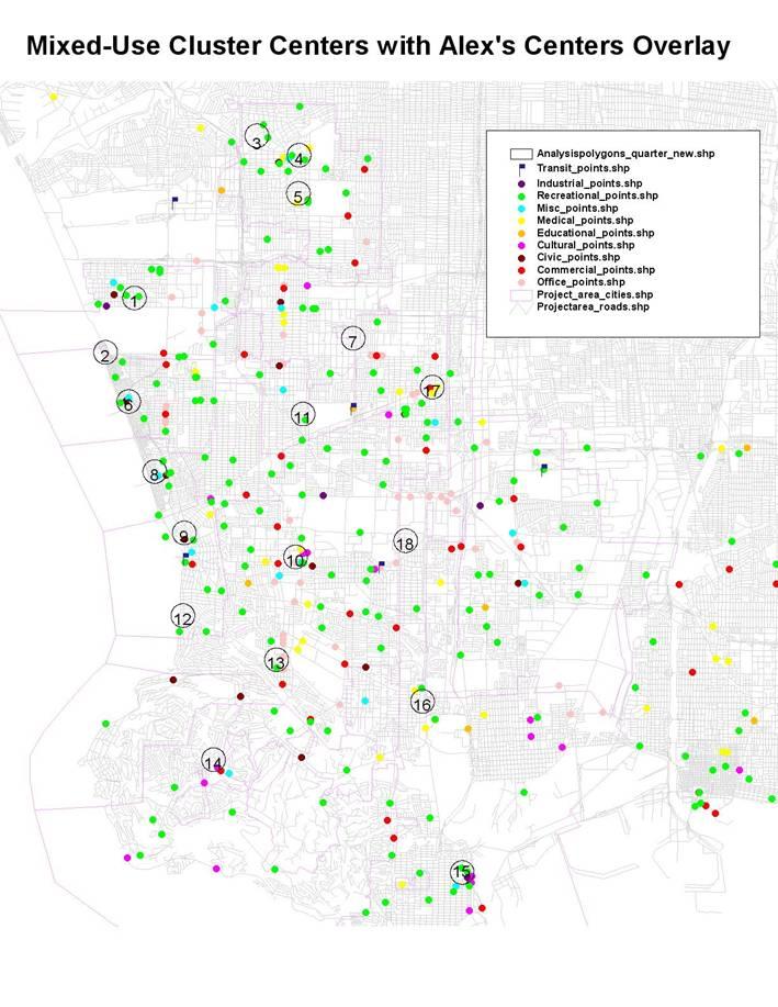 Figure 2.3: Institutions and Single-Function Centers in the South Bay Indeed, as Figure2.