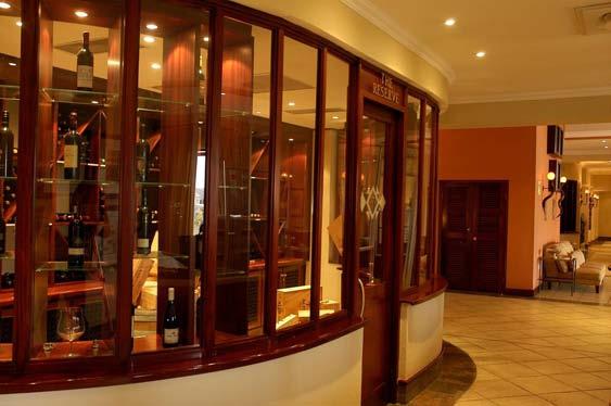 The Reserve Located on the first floor of the Clubhouse, this spectacular wine reserve boasts a fine selection of vintage South African and French