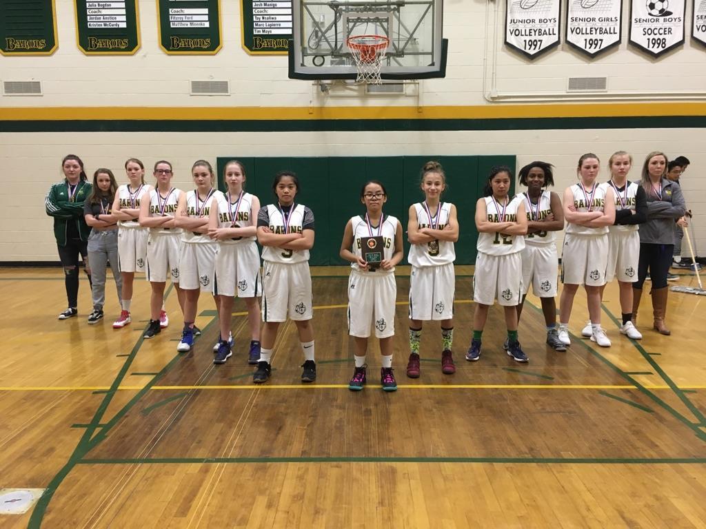 ! Junior High Senior Girls Basketball Team: Congratulations to the Senior Girls for finishing 3 rd place in our very own