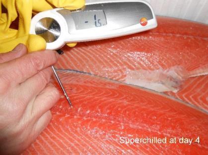 the product fast to reduce the risk of ice crystals forming within the fish, which can cause damage in the cellular structure of the flesh.