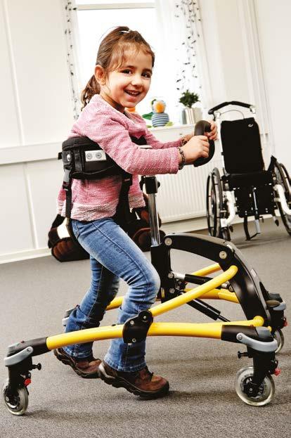 Stages of Walking Development In the early stages of walking, children with movement problems, can display various adaptive standing and walking styles such as bottoms sticking out, flexion of the