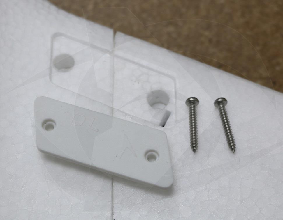 3. Locate Plastic wing Anchors and Screws.