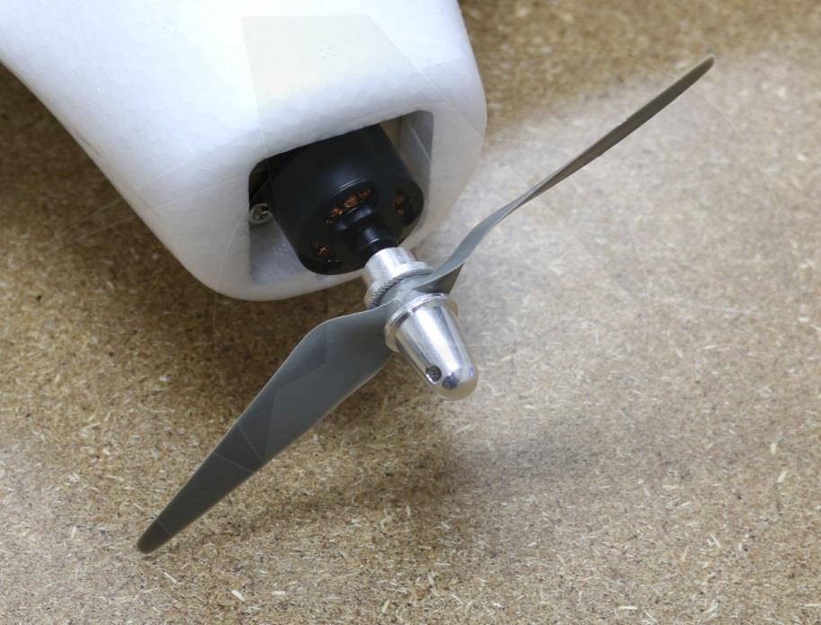 Install onto motor shaft and tighten completely. a. It is always best to balance the propeller before flying.