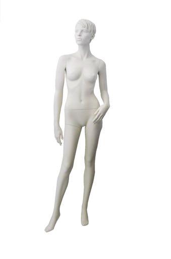 Liv Premium matt white sculpted female mannequin Height=178cm Bust=84cm Waist=62cm