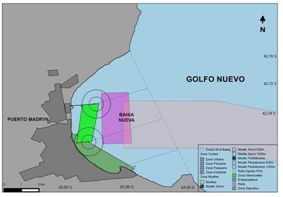 Figure 11. Areas inside Bahía Nueva.
