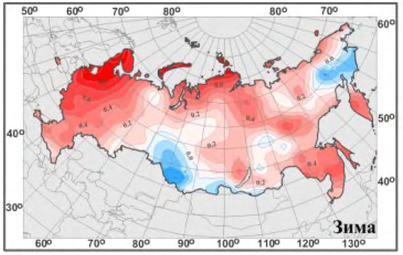 the Japan/East Sea and its increases at the northern Okhotsk Sea; i.e. the