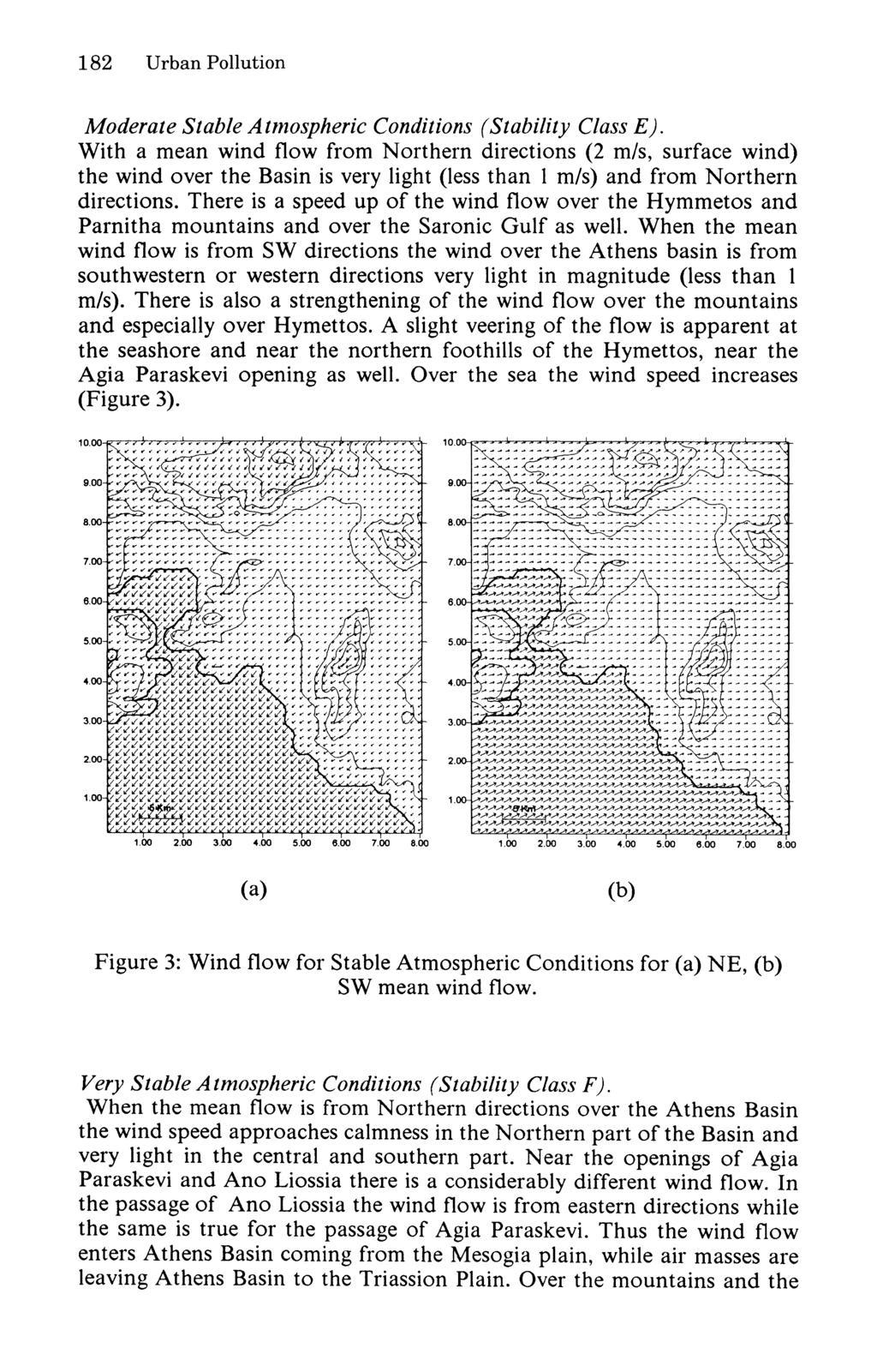 182 Urban Pollution Moderate Stable Atmospheric Conditions (Stability Class E).